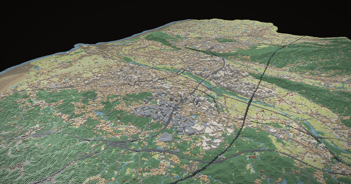 大新竹3D城市模型鳥瞰